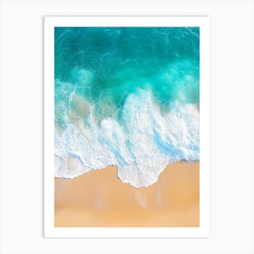 Aerial View Of A Beach 157 Art Print