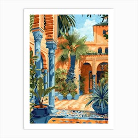 Moroccan Courtyard 2 Art Print