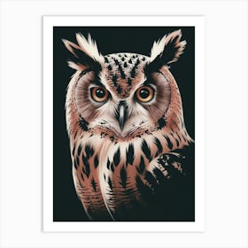 Owl Portrait Art Print