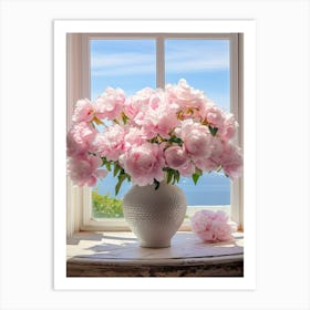 Peony Perfection: Vase Wall Art Print Art Print