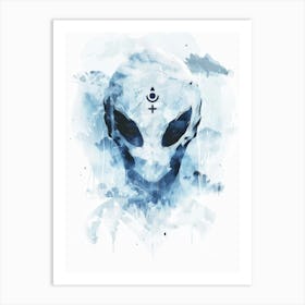 Alien Head 2 Art Print