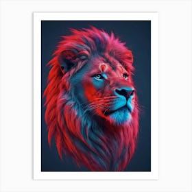 Lion art 1 Art Print