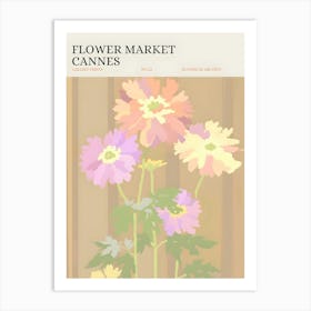 Flower Market Cannes Art Print