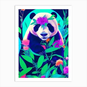 Colorful Panda Bear Art Print