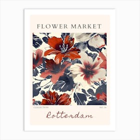 Flower Market Rotterdam Art Print