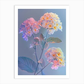 Iridescent Flower Lantana 1 Art Print