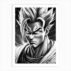 Dragon Ball Z Wallpaper 12 Art Print