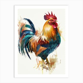 Rooster Painting 2 Art Print