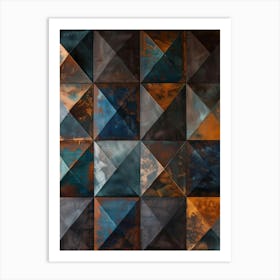 Geometric Metal Wall Art Art Print