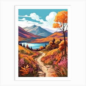 West Highland Way Scotland 1 Vintage Travel Illustration Art Print