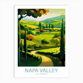 Napa Valley CaliforniaTravel Poster Art Print