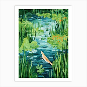 Alligators Having Fun 1 Art Print