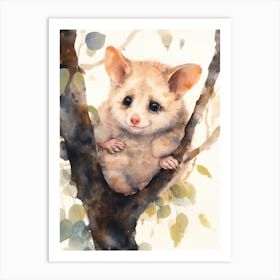Adorable Chubby Hanging Possum 3 Art Print