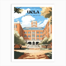 UCLA California College Travel Art Art Print