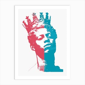 King Illustration Art Print