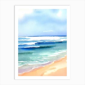 Meelup Beach, Australia Watercolour Art Print