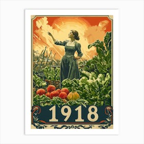 Aihrgdesign A Vintage Wartime Poster Promoting Victory Garden 6e5d41fb Aeac 4f3a Aa94 Edef0ae7efb9 2 Art Print