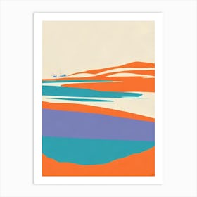 Wrightsville Beach North Carolina Midcentury Art Print