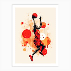 Basketball Player print Art Print