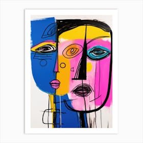 Two Faces 3 Art Print