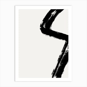 Number With Brush Strokes Art Print