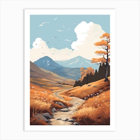 The West Highland Line Scotland 10 Hiking Trail Landscape Art Print