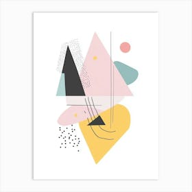 Abstract Triangles 8 Art Print