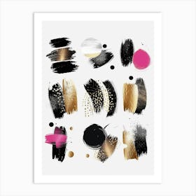 Abstract Brush Strokes 12 Art Print