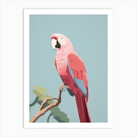 Minimalist Parrot 1 Illustration Art Print