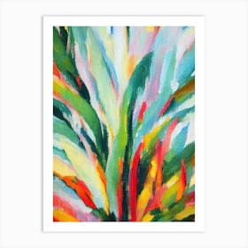 Palm 3 Impressionist Painting Plant Art Print