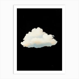 Cloud Wall Art Painting Black Night Sky Print Art Print