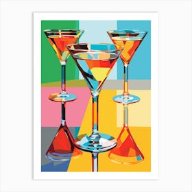 Retro Martini Pop Art Inspired 1 Art Print