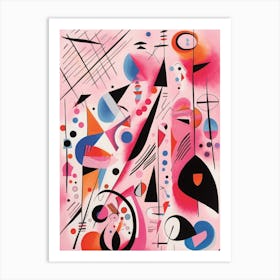 Pink Rhythms Art Print