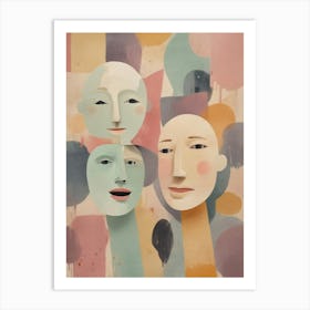 Three Faces 1 Art Print