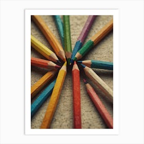 Colorful Pencils 2 Art Print