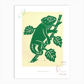 Chameleon In The Jungle Bold 1 Poster Art Print