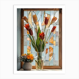 Stained Glass Window Art Print