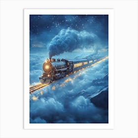 Train In The Sky 2 Art Print