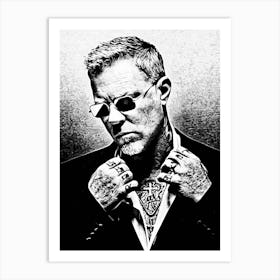 James Hetfield Metallichead band music 21 Art Print