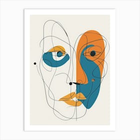 Face - Drawing Art Print