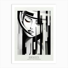 Identity Abstract Black And White 2 Poster Art Print