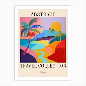 Abstract Travel Collection Poster Barbados 4 Art Print