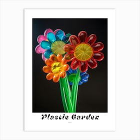 Bright Inflatable Flowers Poster Daisy 4 Art Print