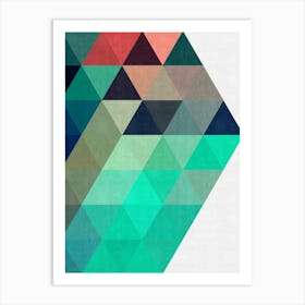 Triangle geometry 5 Art Print