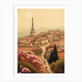 Eiffel Tower In France Art Print