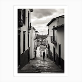 Cuenca, Spain, Black And White Analogue Photography 2 Art Print