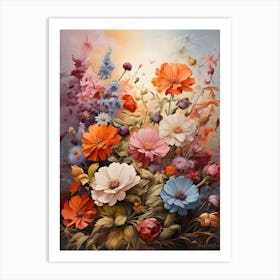 Flowers In The Meadow Art Print