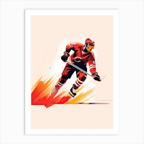 Ice Hockey Player Art Print