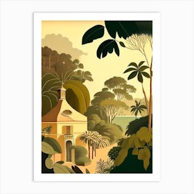 Guadeloupe Rousseau Inspired Tropical Destination Art Print