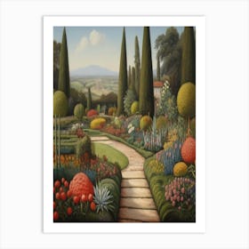 Tuscan Garden Art Print